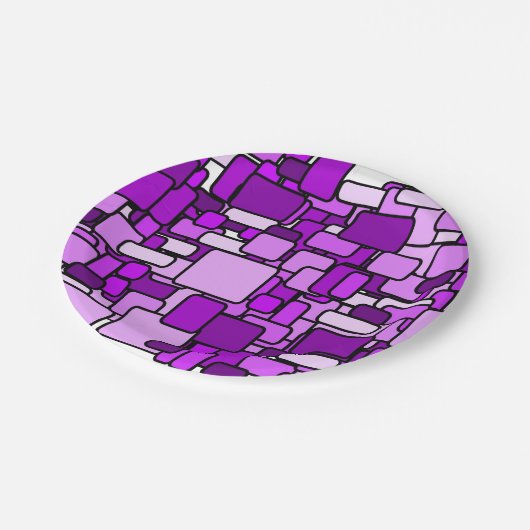 ピンクカオス ペーパープレート (アングル)