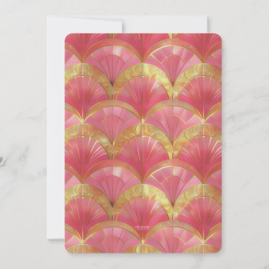 ピンクカクテルイッツマイ誕生日招待状 招待状 (裏面)