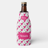 ピンクカクテルネーム応援ズセルツァーカンCo ボトルクーラー (ボトル正面)