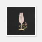 ピンクカクテルバチェロレッテ スタンダードカクテルナプキン (正面)