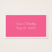 ピンクカクテル結婚のイベントカスタムドリンクチケット (裏面)