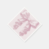 ピンクカスケードフリルリボン クラッシーポッシュ スタンダードカクテルナプキン (角)