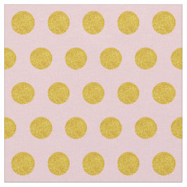 ピンクカスタマイズの独自の金ゴールド水玉模様 ファブリック