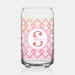 ピンクカスタマイズの花嫁のメイドの贈り物 ガラス缶