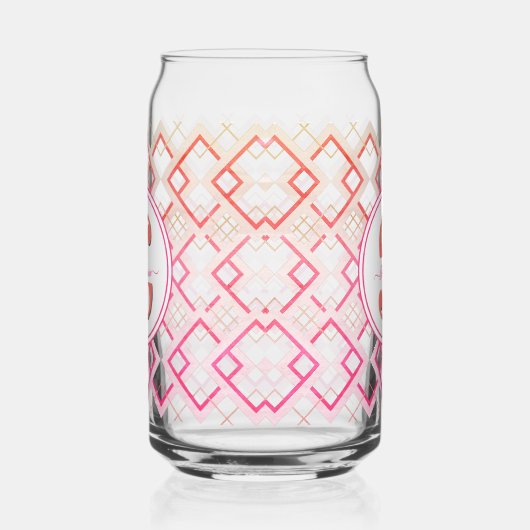 ピンクカスタマイズの花嫁のメイドの贈り物 ガラス缶 (右)