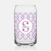 ピンクカスタマイズの花嫁のメイドの贈り物 ガラス缶 (正面)