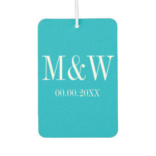 ピンクカスタムとターコイズハート車の空気清浄機 カーエアーフレッシュナー