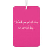 ピンクカスタムとターコイズハート車の空気清浄機 カーエアーフレッシュナー (裏面)