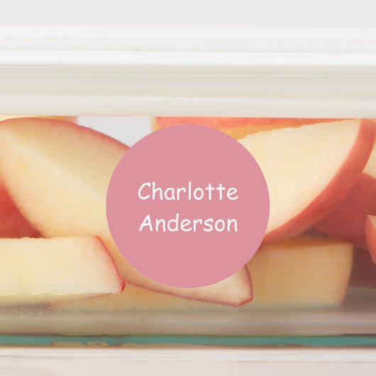 ピンクカスタムの子供の名前ラベルの濃淡 ラベル (貼付)