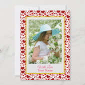 ピンクカスタムの愛のハートの写真 (正面)