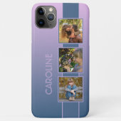 ピンクカスタムの濃グラデーション紫色の青の写真 Case-Mate iPhoneケース (裏面)