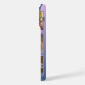 ピンクカスタムの濃グラデーション紫色の青の写真 iPhoneケース (左側面)