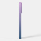 ピンクカスタムの濃グラデーション紫色の青の写真 iPhoneケース (右側面)