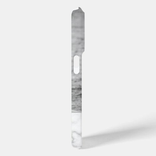 ピンクカスタムを使用したフェイクペットの写真と大理石のテクスチャ Case-Mate iPhoneケース (裏面 / 右)