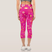 ピンクカスタムイエロー女子文字名花ソフィア カプリレギンス (裏面)