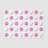 ピンクカスタムハッピーバースデー40 薄葉紙 (正面)