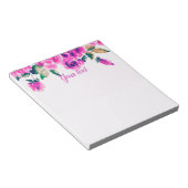 ピンクカスタムフローラ ノートパッド (アングル)
