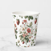 ピンクカスタムベリー スウィートストロベリー 紙コップ (裏面)