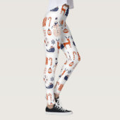 ピンクカスタムレッドブルーレギンスのクリスマスブランド レギンス (右)