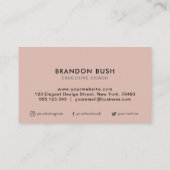 ピンクカスタムヴィンテージロフェミニンゴ名刺 名刺 (裏面)