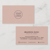 ピンクカスタムヴィンテージロフェミニンゴ名刺 名刺 (正面/裏面)