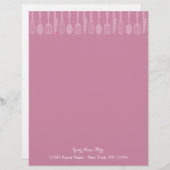 ピンクカスタム料理器具 レターヘッド (正面/裏面)