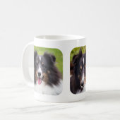 ピンクカスタム色の名前の写真2枚 コーヒーマグカップ (正面左)