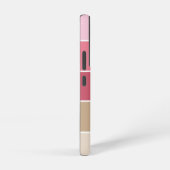 ピンクカスタム色の夏の色のブストライプロック SAMSUNG GALAXYケース (右側面)