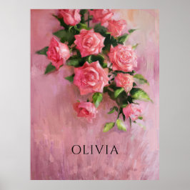 ピンクカスタム色の色合いの夢 ポスター