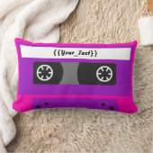 ピンクカセットテープ ランバークッション (ブランケット)