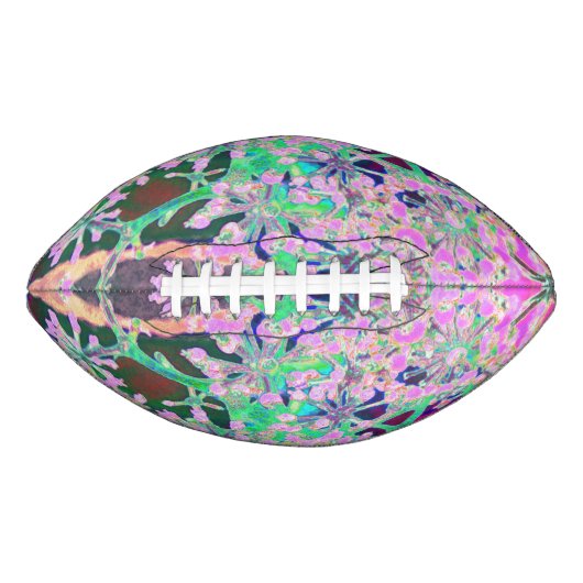 ピンクカッコいいとライムグリーンの抽象芸術レトロ自然 アメリカンフットボール (正面)