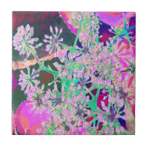 ピンクカッコいいとライムグリーンの抽象芸術レトロ自然