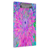 ピンクカッコいいブルーとパープルダアートリア開花 クリップボード (右)