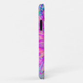 ピンクカッコいいブルーとパープルダアートリア開花 Case-Mate iPhoneケース (裏面/右)