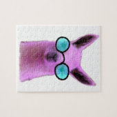 ピンクカッコいいラマ！ ジグソーパズル (横)