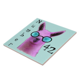 ピンクカッコいいラマ！タイル番号 タイル