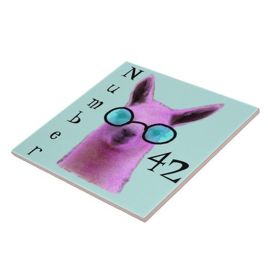 ピンクカッコいいラマ！タイル番号 タイル (側面)