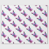 ピンクカッコいいラマ! ラッピングペーパー (フラット)