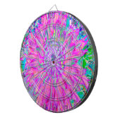 ピンクカッコいい、ブルー、パープルサボテンのダリア爆発 ダーツボード (正面右)