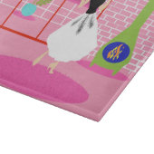 ピンクカットボードのレトロ カッティングボード (角)