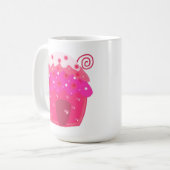 ピンクカップケーキハウス コーヒーマグカップ (正面左)