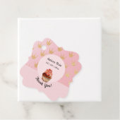 ピンクカップケーキハッピーバースデーありがとう フェイバータグ (インサイチュ)