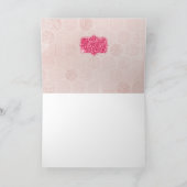 ピンクカップケーキハッピーバースデー カード (内部)