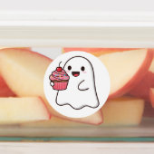 ピンクカップケーキブステッカー ラベル (貼付)