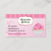 ピンクカップケーキベーカリー名刺 名刺 (正面)