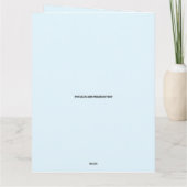 ピンクカップケーキャンドルビッグ誕生日カード カード (裏面)