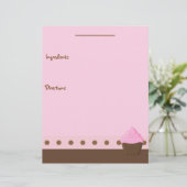 ピンクカップケーキレシピページ (スタンド正面)