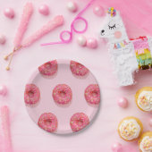 ピンクカップケーキ紙プレート ペーパープレート (パーティー)