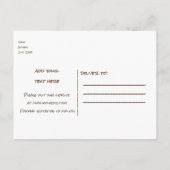 ピンクカップケーキ紙吹雪誕生日パーティーイベントフライヤー インビテーションポストカード (裏面)