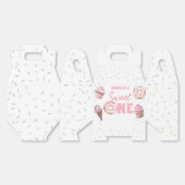 ピンクカップケーキ&ドーナツ誕生日お願いボックス フェイバーボックス (見開き)